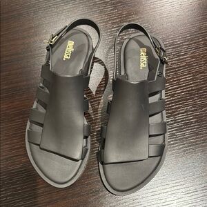 Melissa Black Strappy Sandals